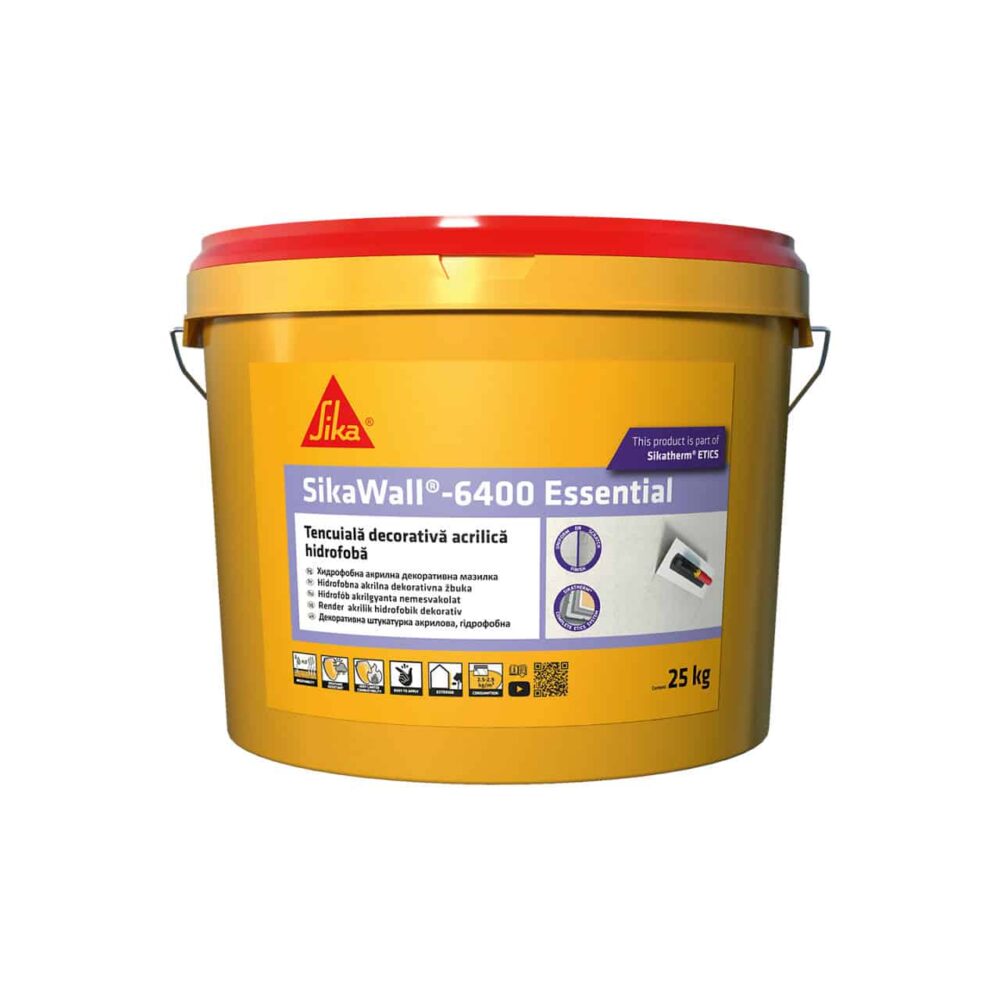 SikaWall-6400 Essential akril vékonyvakolat kültéri falakhoz