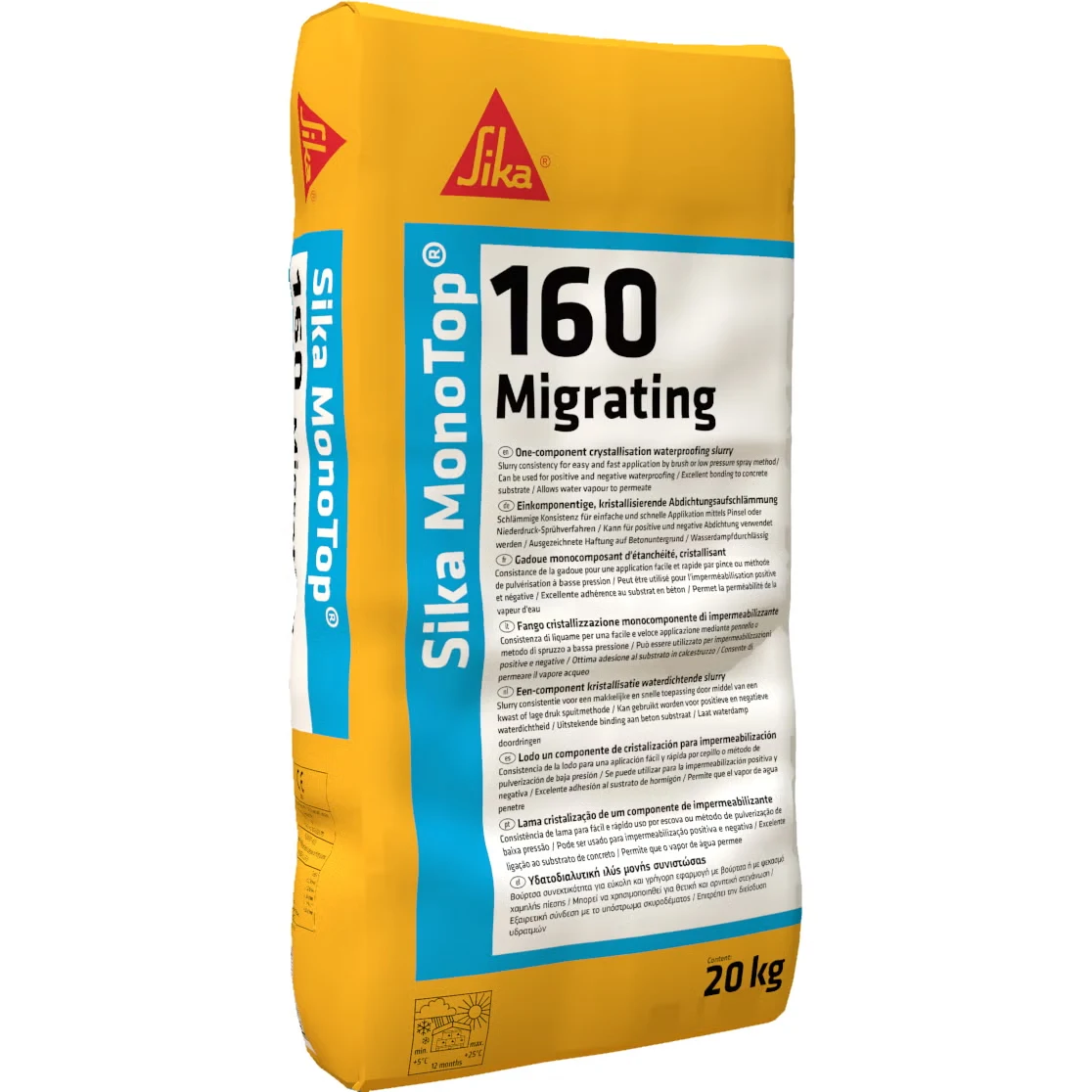 sika-monotop-160-migrating-25kg.webp Sika MonoTop-160 Migrating kristályosodó vízszigetelő iszap