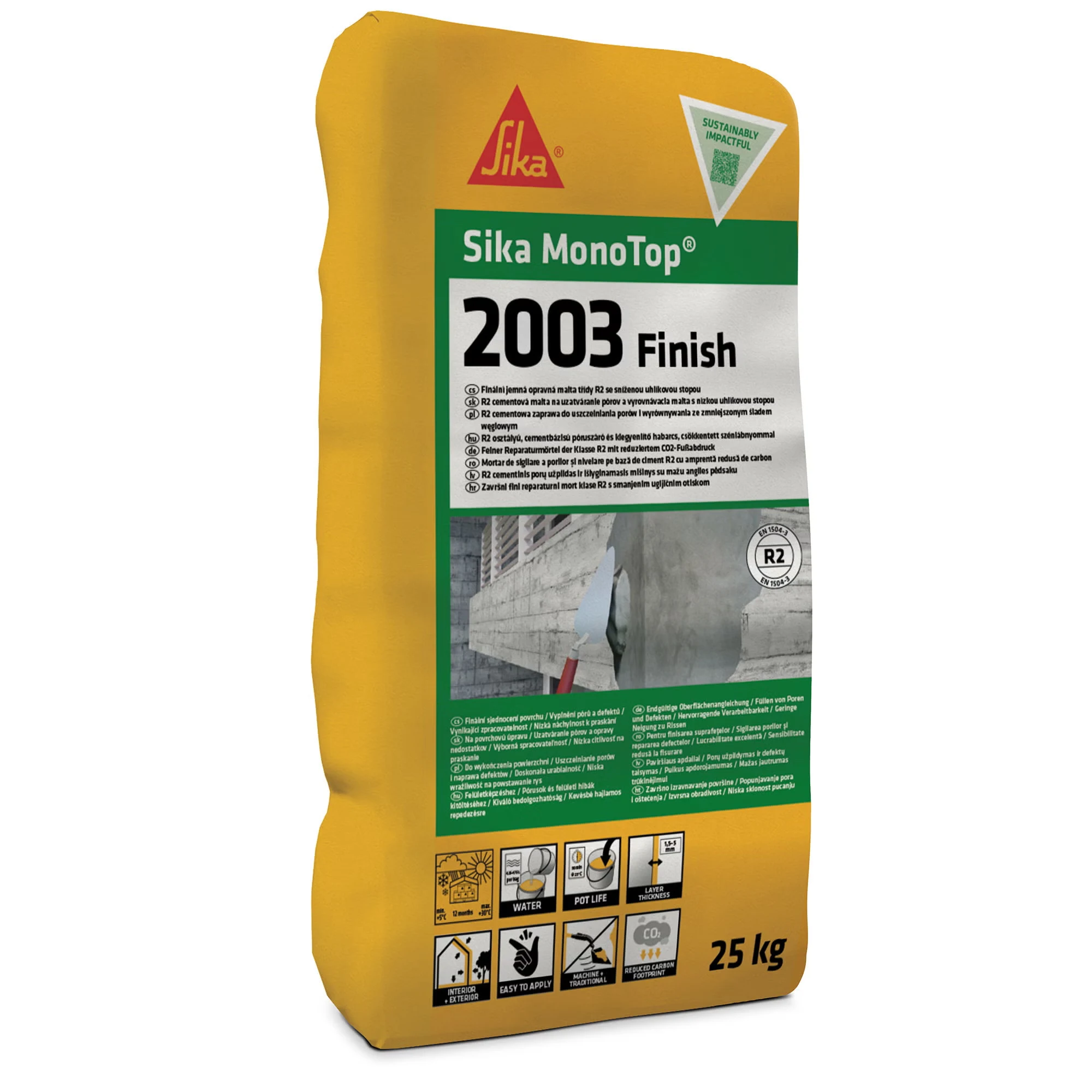 sika-monotop-2003-finish.webp Sika MonoTop-2003 Finish R2 finom kiegyenlítő habarcs