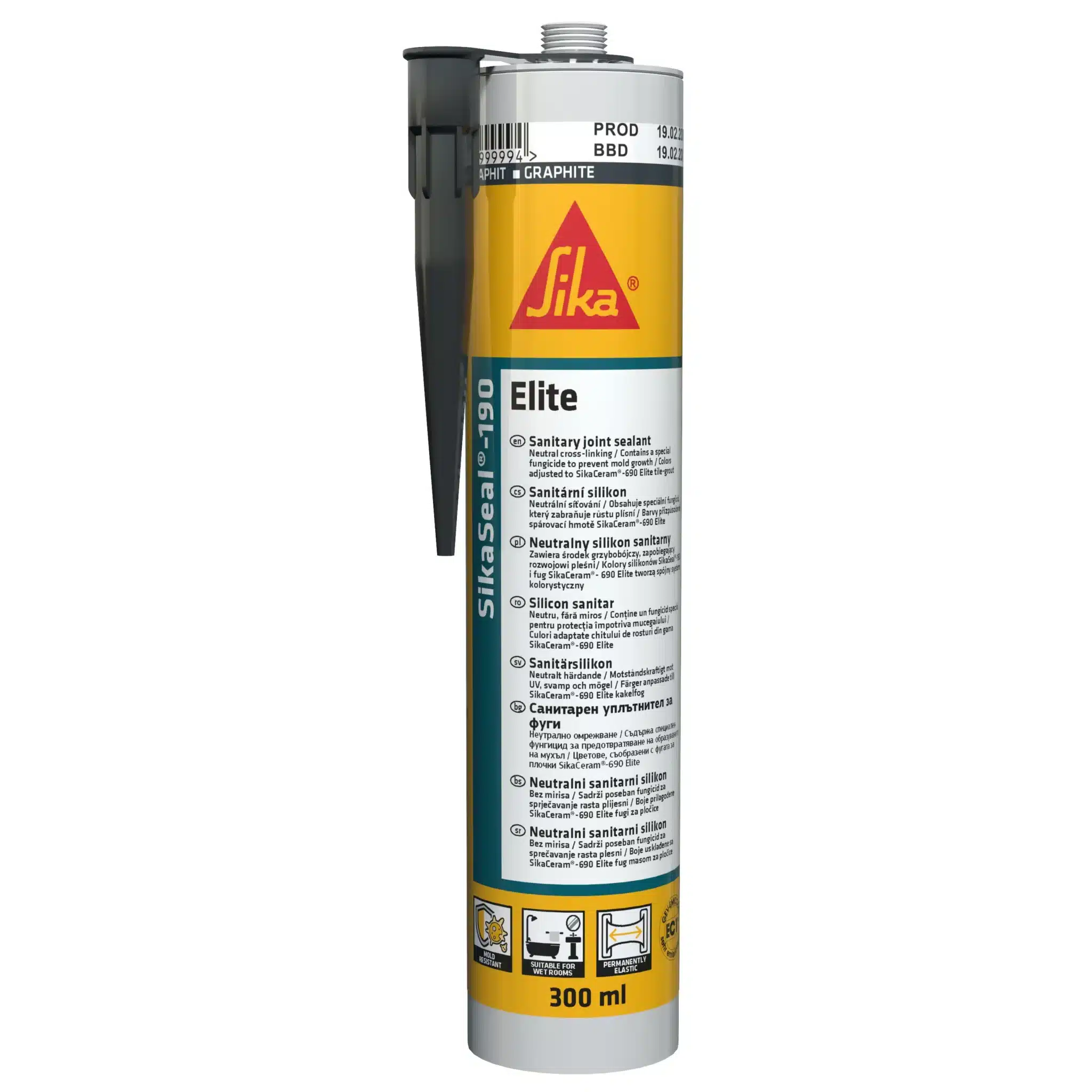sikaseal-190-elite-300ml.webp SikaSeal-190 Elite szaniter szilikon 300 ml-es kartus